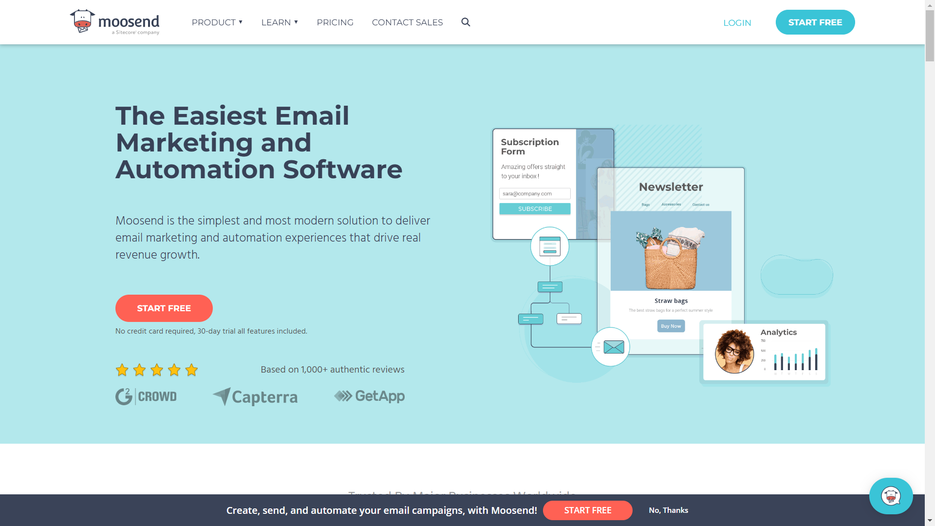 Moosend- Best Email Marketing Software